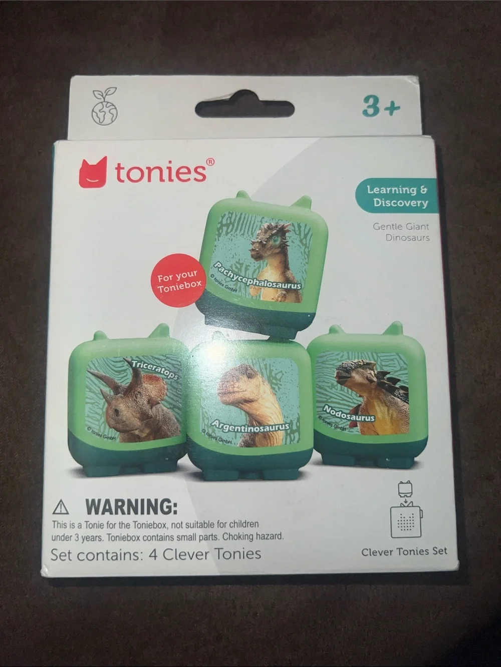 tonies Green Clever Tonies Dinosaur Learning Set